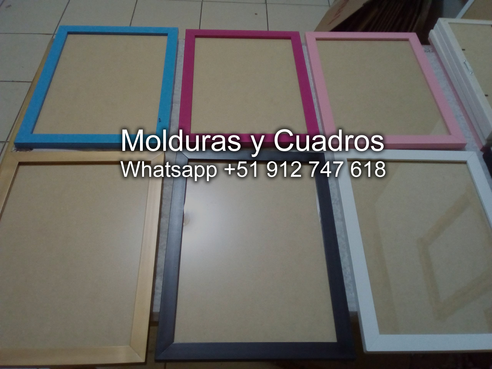 moldura lisa o plana para cuadros
